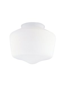 Schoolhouse White Glass Lamp Shade 1 pk For Fans