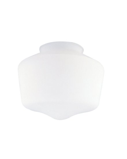 Schoolhouse White Glass Lamp Shade 1 pk For Fans