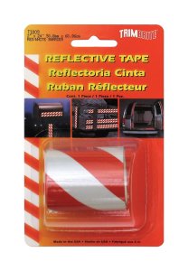 24 in. W x 2 in. L White Reflective Tape 1 pk