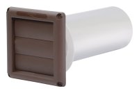 (image for) 6 in. L X 4 in. D Brown Plastic Vent Dryer Hood