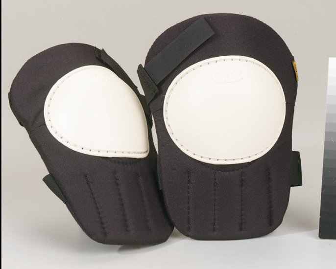 7.5 in. L x 3.25 in. W Foam/Polyester Knee Pads Black