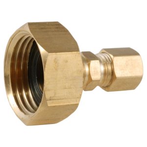 1/4 in. Compression 3/4 in. D Female Hose Thread Brass Adapter