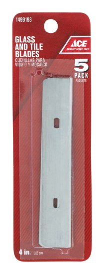 4 in. W Steel Glass/Tile Scraper Blade