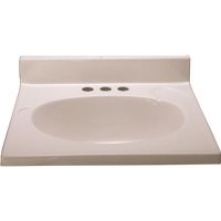 31 in. x 19 in. Custom Vanity Top Sink in Solid White