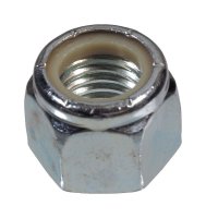 M8-1.25 mm Zinc-Plated Steel Metric Nylon Lock Nut 50 pk