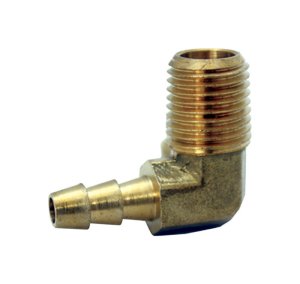 Brass 5/8 in. Dia. x 1/2 in. Dia. Hose Barb Elbow 1 pk Yello