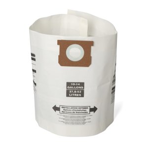 2 in. L x 10 in. W Wet/Dry Vac Filter Bag 10-14 gal. 3