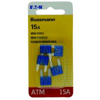 15 amps ATM Blade Fuse 5 pk