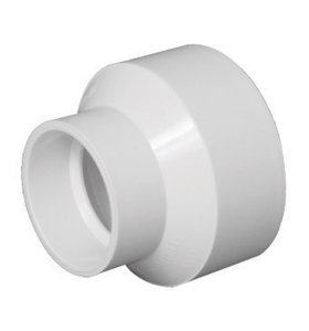 Schedule 40 3 in. Hub x 4 in. Dia. Hub PVC Reduci