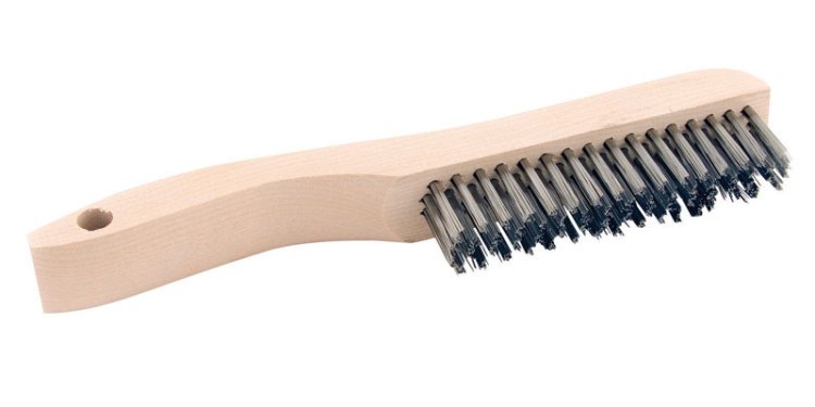 Forney 9.5 in. L X 10.25 in. W Scratch Brush Wood 1 pc