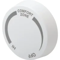 (image for) Almond Double Pole Baseboard Thermostat Knob