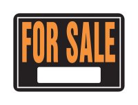 Hy-Glo English Black For Sale Sign 9.25 in. H x 14 (CLOSEOUT)