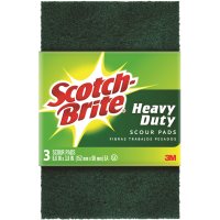 Heavy Duty Scouring Pad For All Purpose 6 in. L 3 p