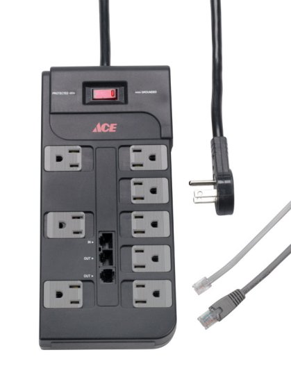 6 ft. L 8 outlets Surge Suppressor