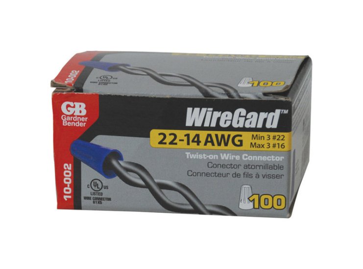 WireGard 22-16 Ga. Copper Wire Wire Connector Blu