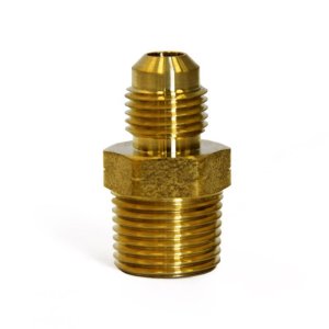 (image for)  1/4 in. Flare X 1/4 in. D Male Brass Adapter