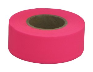 150 ft. L x 1.2 in. W Polyvinyl Flagging Tape Fluore