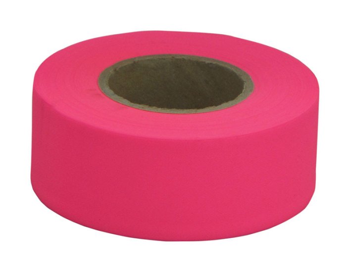 150 ft. L x 1.2 in. W Polyvinyl Flagging Tape Fluore