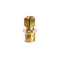 (image for)  1/4 in. Compression X 1/4 in. D Male Brass Connector
