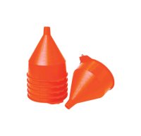 Orange 10-1/2 in. H Plastic 192 oz. Funnel