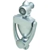 (image for) 130-Degree 9/16-Inch Diameter Fire-Rated Glass Lens Door Viewer Knocker In Satin Chrome