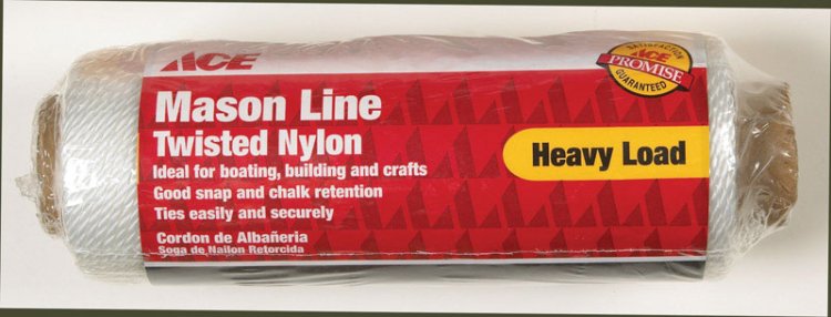 21 in. Dia. x 215 ft. L White Twisted Nylon Mason Line