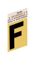 1-1/2 in. Black Aluminum Self-Adhesive Letter F 1 pc.