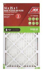 14 in. W x 25 in. H x 1 in. D Pleated 8 MERV Pleated Air Fil