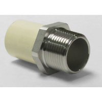 Schedule 40 1/2 in. CTS x 1/2 in. Dia. MIPT CPVC/Stainless S