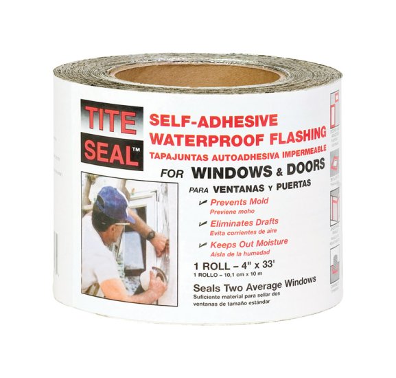 Tite Seal 4 in. W X 33 ft. L Rubber Self-Adhesive Waterproof Fla