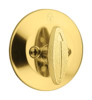 Polished Brass Metal Single Sided Deadbolt