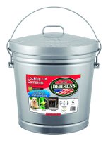 6 gal. Galvanized Steel Garbage Can Lid Included Animal