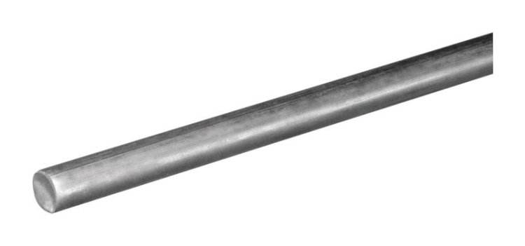 3/8 in. Dia. x 36 in. L Steel Unthreaded Rod