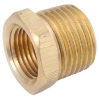 (image for)  1 in. MIP in. X 3/8 in. D FIP Yellow Yellow Brass Hex Bushing