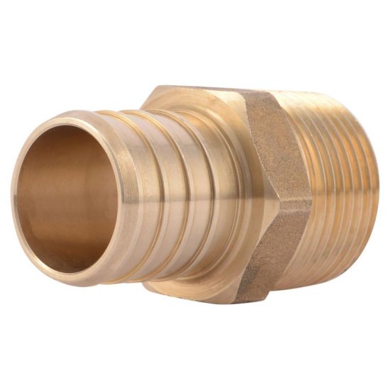 1 in. PEX x 3/4 in. Dia. MPT Brass Adapter