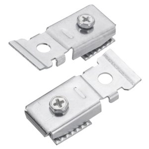 (image for) Metallic Steel Clip for Bifold Closet Door Track 2 pc
