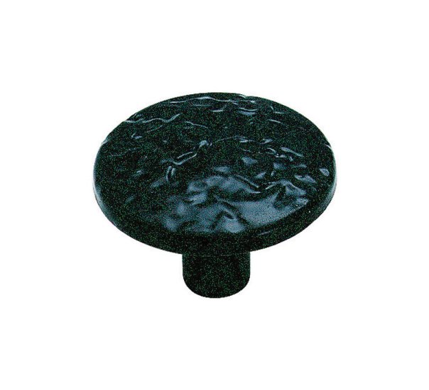 Round Cabinet Knob 1-1/4 in. Dia. 7/8 in. Black