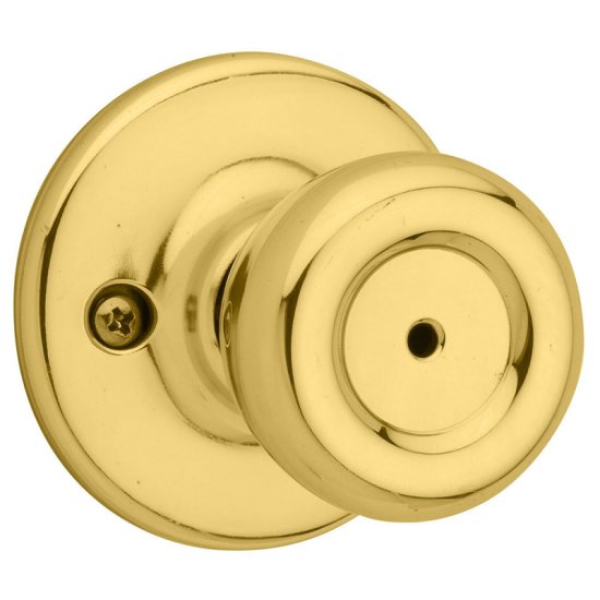 Polished Brass Steel Privacy Knob Tylo