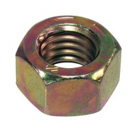 7/8 in. Zinc Dichromate Steel USS Hex Nut 10 pk