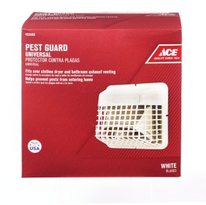 4 in. W x 7 in. L White Plastic Pest Guard