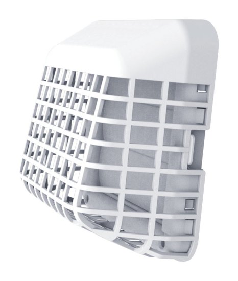 White Plastic Dryer Vent Hood