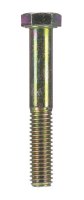 3/8 in. Dia. x 2-1/2 in. L Heat Treated Steel Hex Head C