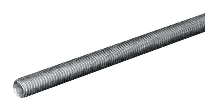 7/16-14 in. Dia. x 24 in. L Steel Threaded Rod