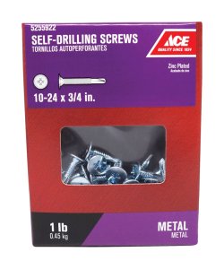 No. 10 x 3/4 in. L Phillips Wafer Head Zinc-Plated Steel Sel