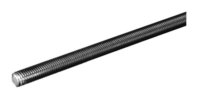 1/2-13 in. Dia. x 36 in. L Steel Threaded Rod