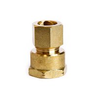(image for)  1/2 in. Compression in. X 1/2 in. D FPT Brass Coupling