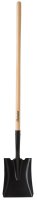 Steel 8 in. W x 56 in. L Square Point Shovel Wood Hand