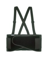 46 in. to 56 in. Elastic Back Support Belt Black XL 1 pc.