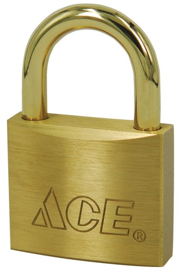 1-5/16 in. H x 1-1/2 in. W x 17/32 in. L Brass Double Lockin