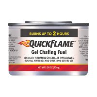 Quick Flame Silver Chafing Fuel 2.24 in. H x 3.36 in. W x